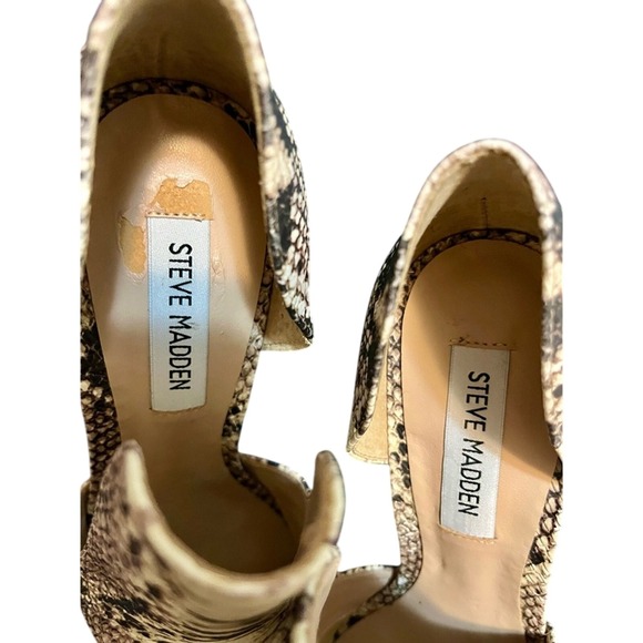Steve Madden Dolly Pump Snakeskin 7.5. Fall Staple Quiet Luxury Mob Wife Look! - Picture 6 of 7
